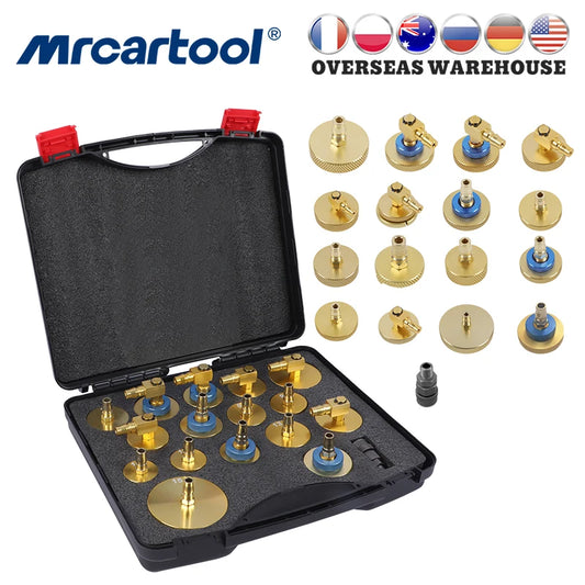 MRCARTOOL Automobile Brake Oil Exchanger Adapter Tool Kits Car Pulsating Fluid Extractor Connector Auto Repair Tools